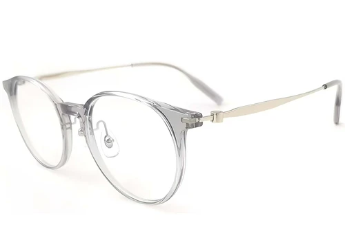 Oval Gray Titanium Glasses #BS2419-0165