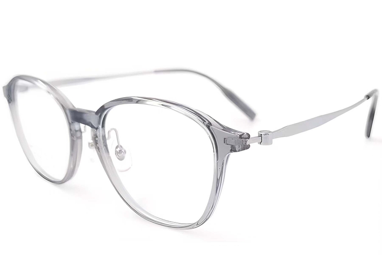 Oval Grey Titanium Glasses #BS2419-0170