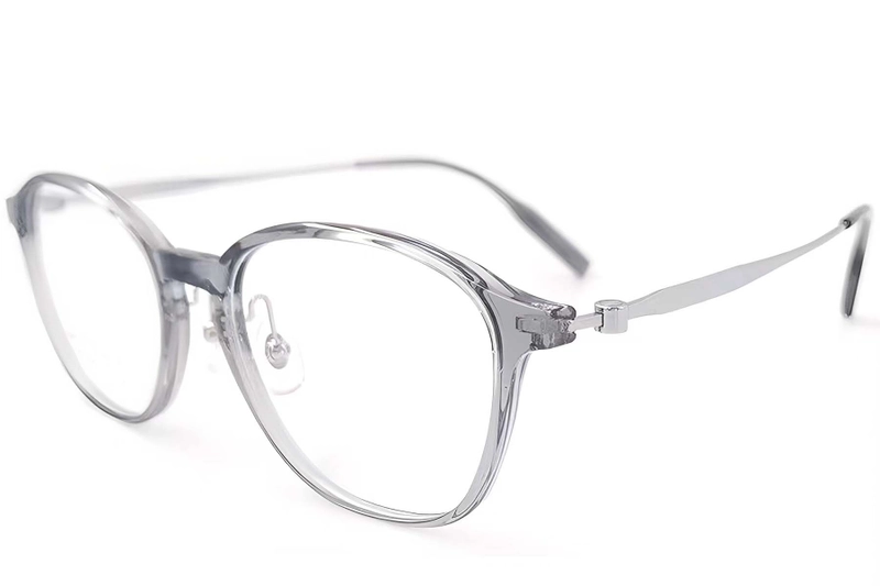 Oval Gray Titanium Glasses #BS2419-0170
