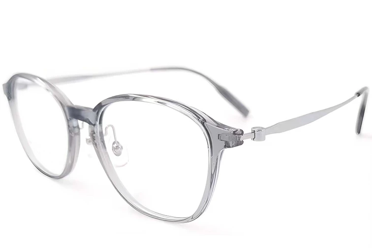 Ovale graue Titanbrille #BS2419-0170