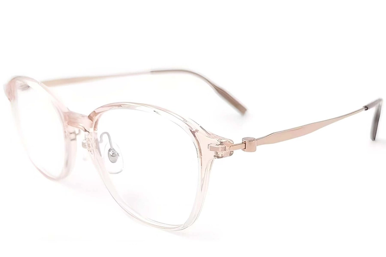 Oval Pink Titanium Glasses #BS2419-0172