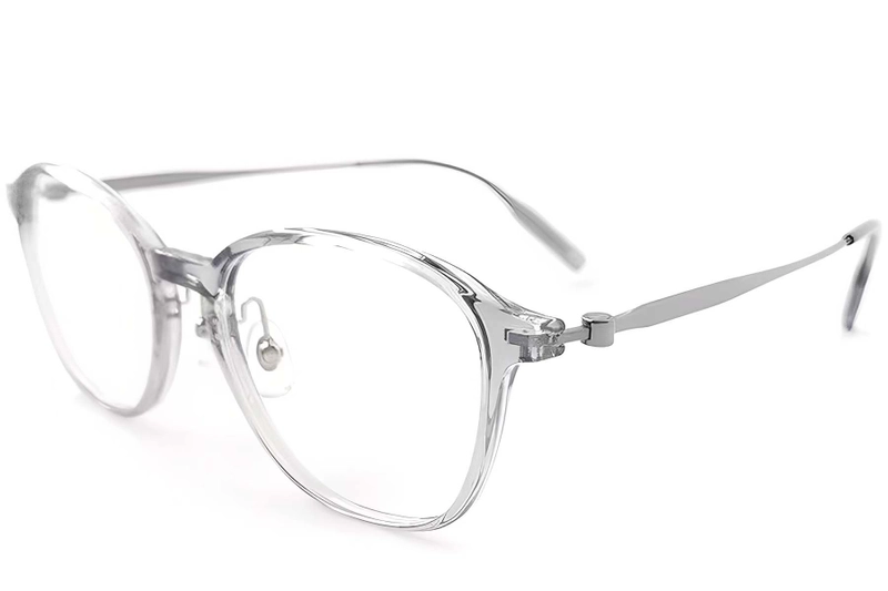 Oval Gray Titanium Glasses #BS2419-0174