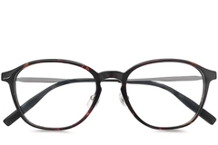 Lunettes ovales en titane écaille de tortue #BS2419-0175