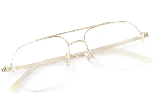 Lunettes d'aviateur en titane doré #BS2419-0181
