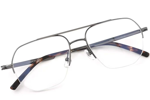 Lunettes aviateur en titane gris #BS2419-0182