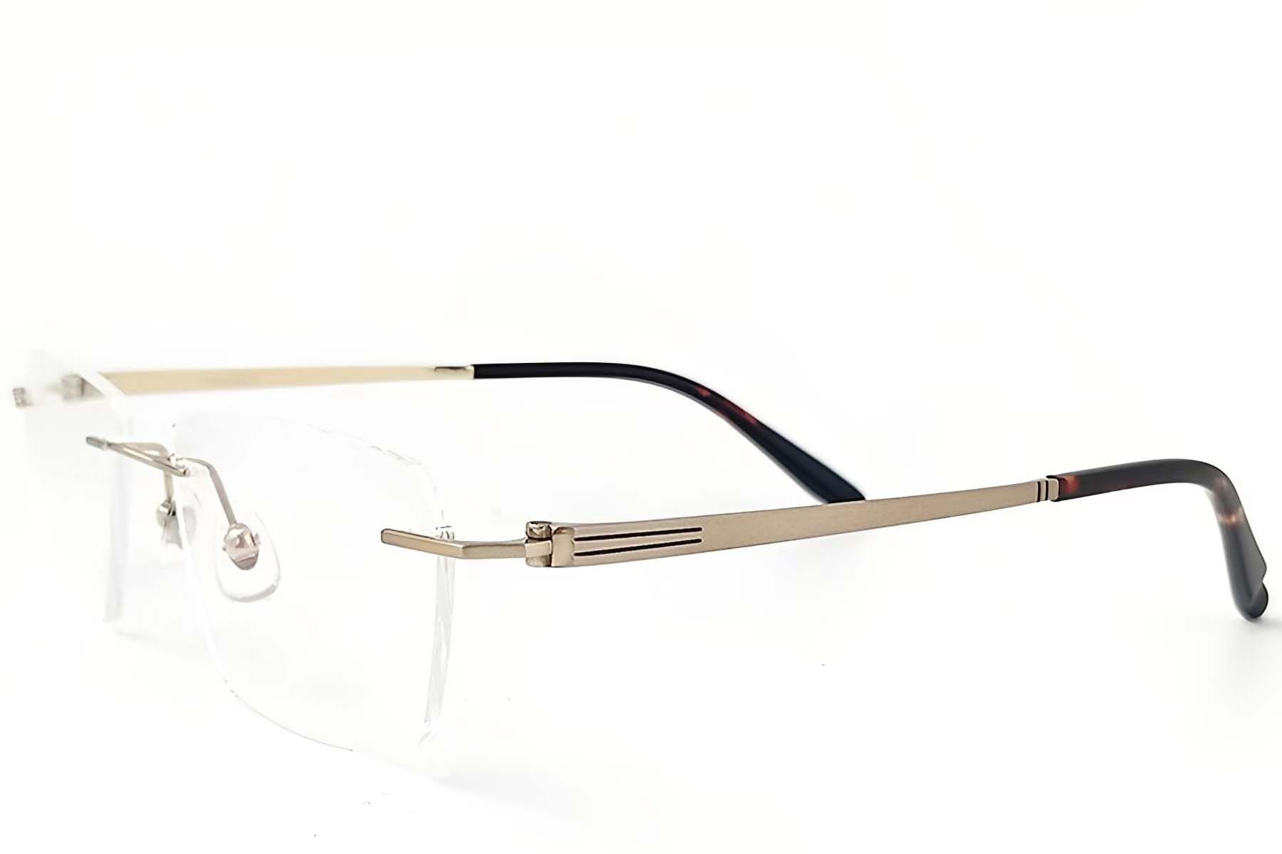 Invisible Golden Titanium Glasses #BS2419-0185