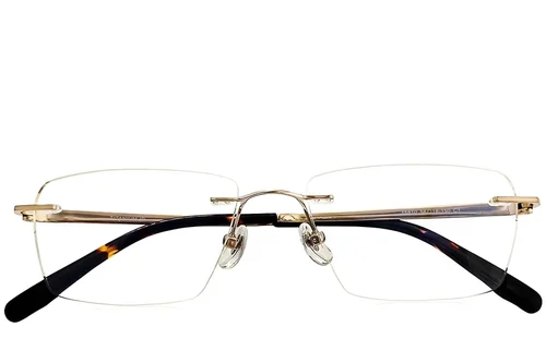 Lunettes invisibles en titane doré #BS2419-0185