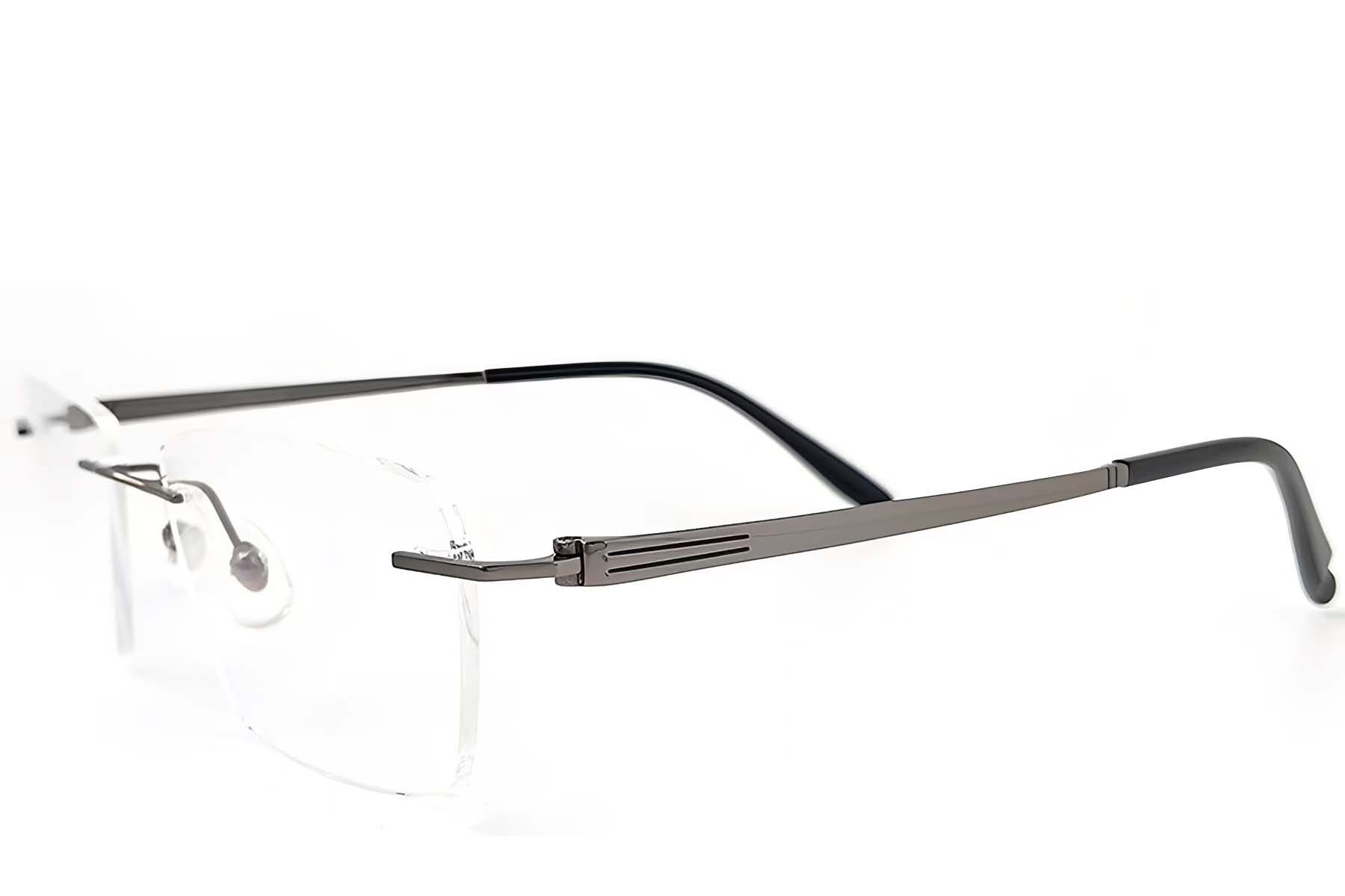 Invisible Grey Titanium Glasses #BS2419-0186