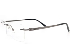 Lunettes invisibles en titane gris #BS2419-0186