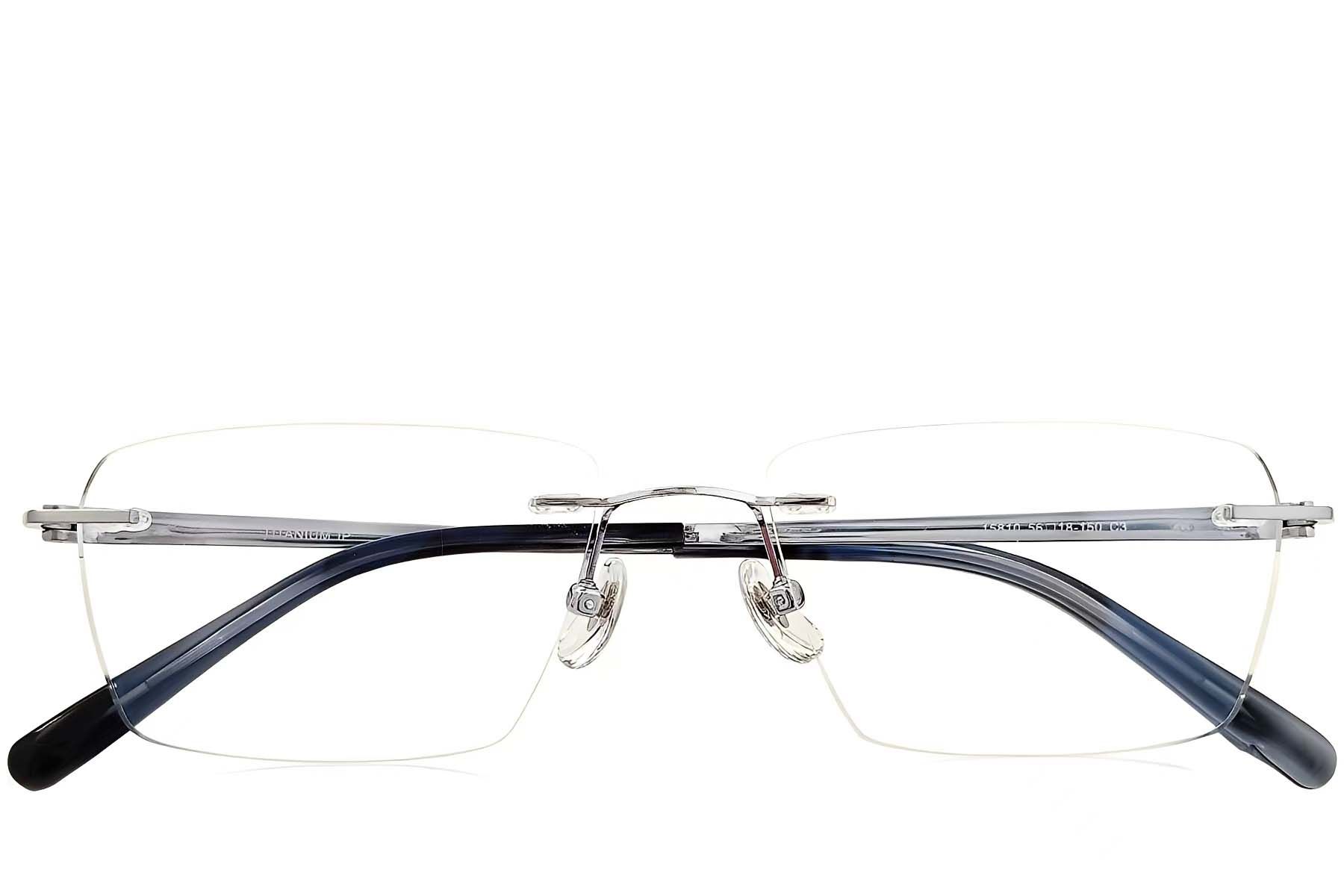 Invisible Silver Titanium Glasses #BS2419-0187