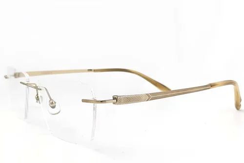 Lunettes invisibles en titane doré #BS2419-0188