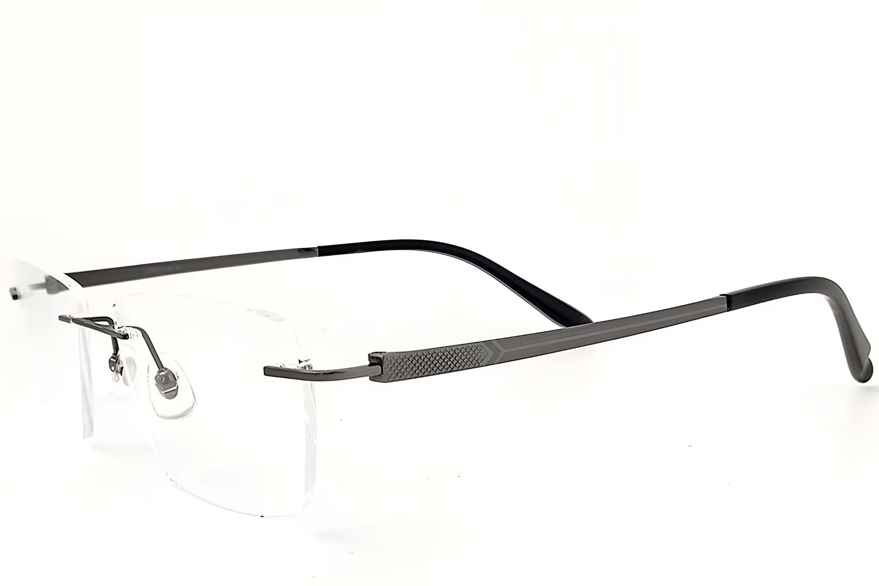 Lunettes invisibles en titane gris #BS2419-0189