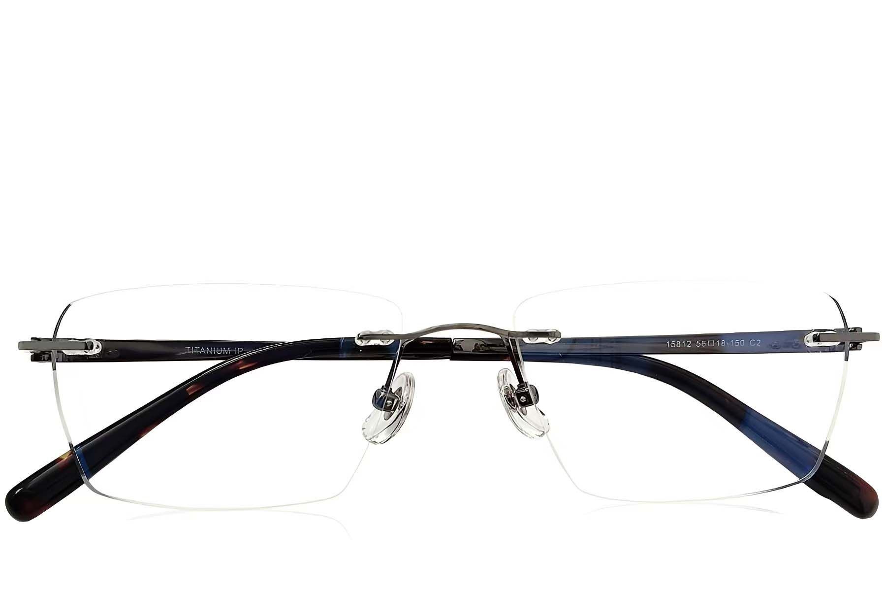 Lunettes invisibles en titane gris #BS2419-0189