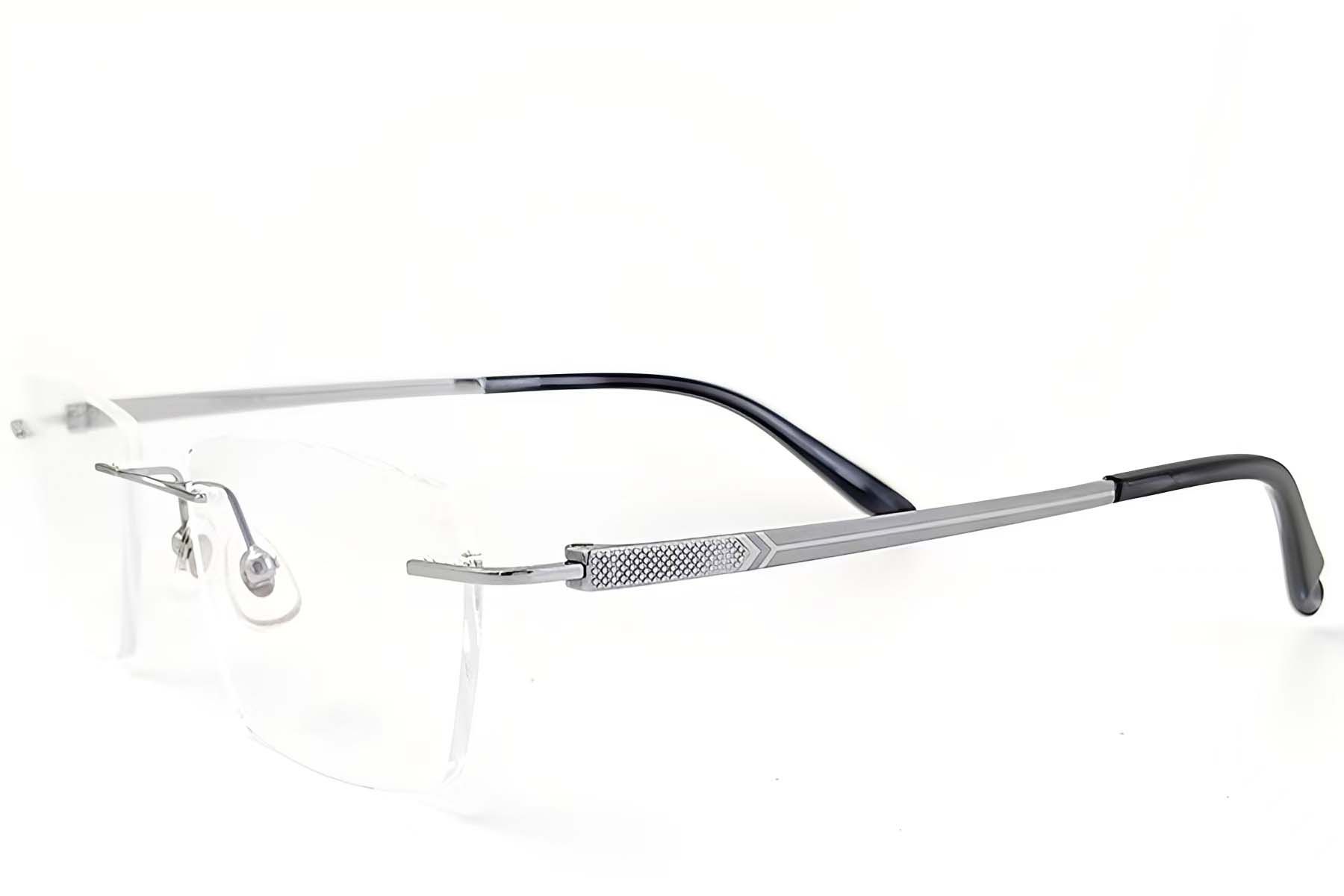 Lunettes invisibles en titane argenté #BS2419-0190