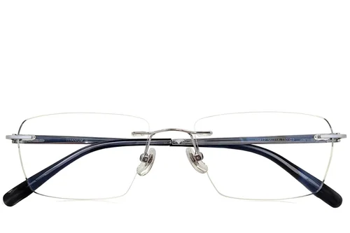 Lunettes invisibles en titane argenté #BS2419-0190