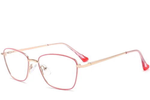 Lunettes papillon en métal rose #BS2425-0001