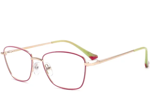 Lunettes papillon en métal vert #BS2425-0003