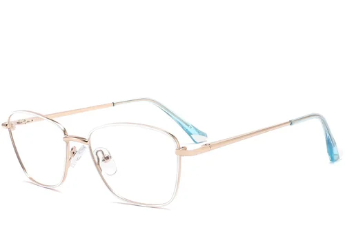 Gafas de metal blanco con forma de mariposa #BS2425-0004