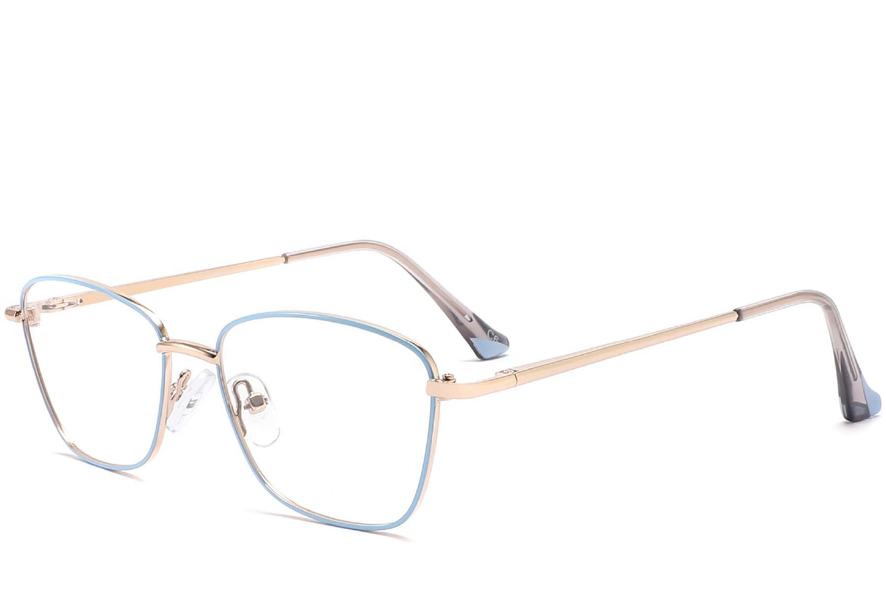 Butterfly Blue Metal Glasses #BS2425-0006