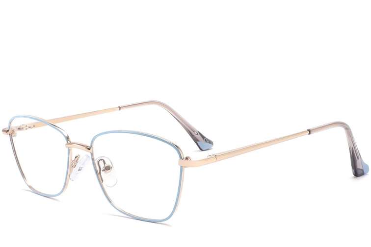 Gafas de metal azul mariposa #BS2425-0006
