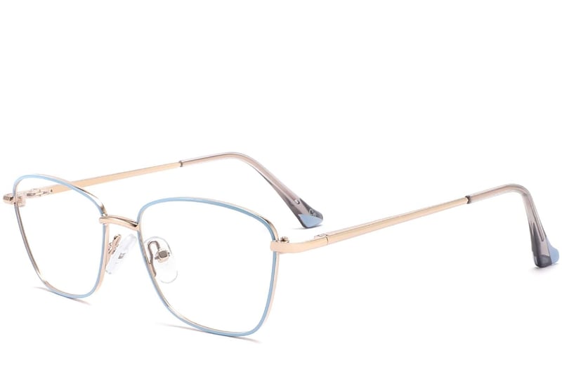 Butterfly Blue Metal Glasses #BS2425-0006