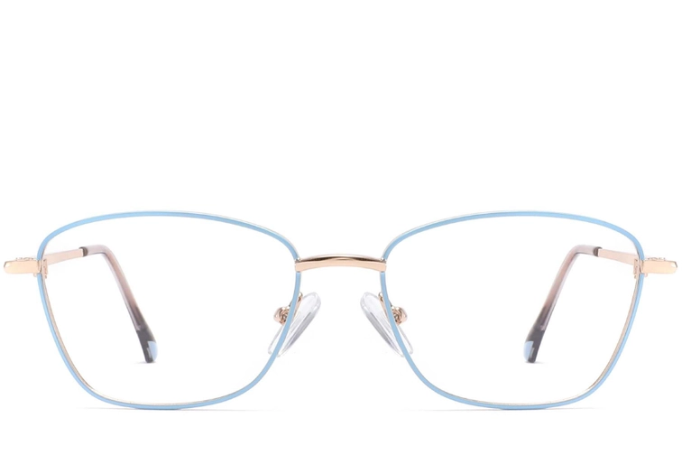 Gafas de metal azul mariposa #BS2425-0006
