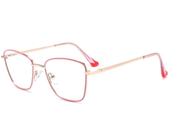 Butterfly Pink Metal Glasses #BS2425-0007
