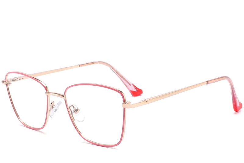 Butterfly Pink Metal Glasses #BS2425-0007