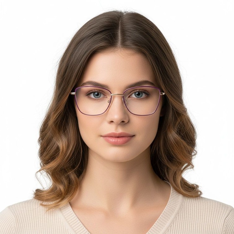 Butterfly Purple Metal Glasses #BS2425-0008