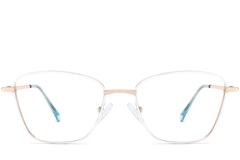 Butterfly White Metal Glasses #BS2425-0010