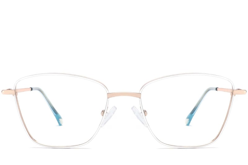 Butterfly White Metal Glasses #BS2425-0010