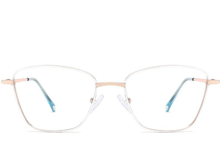 Butterfly White Metal Glasses #BS2425-0010