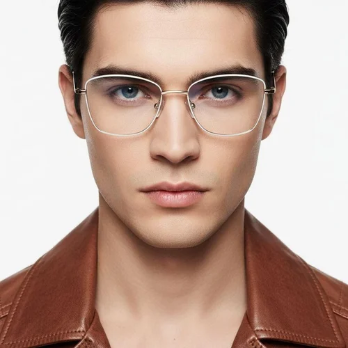 Lunettes papillon en métal blanc #BS2425-0010