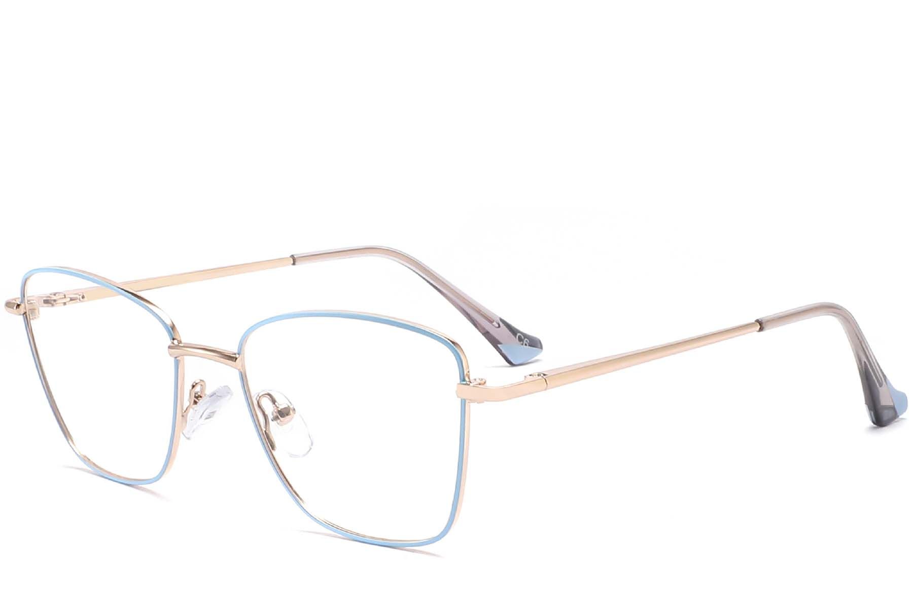 Butterfly Blue Metal Glasses #BS2425-0012