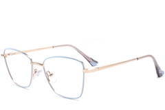 Butterfly Blue Metal Glasses #BS2425-0012