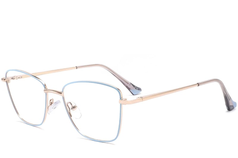Butterfly Blue Metal Glasses #BS2425-0012