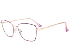 Butterfly Purple Metal Glasses #BS2425-0014