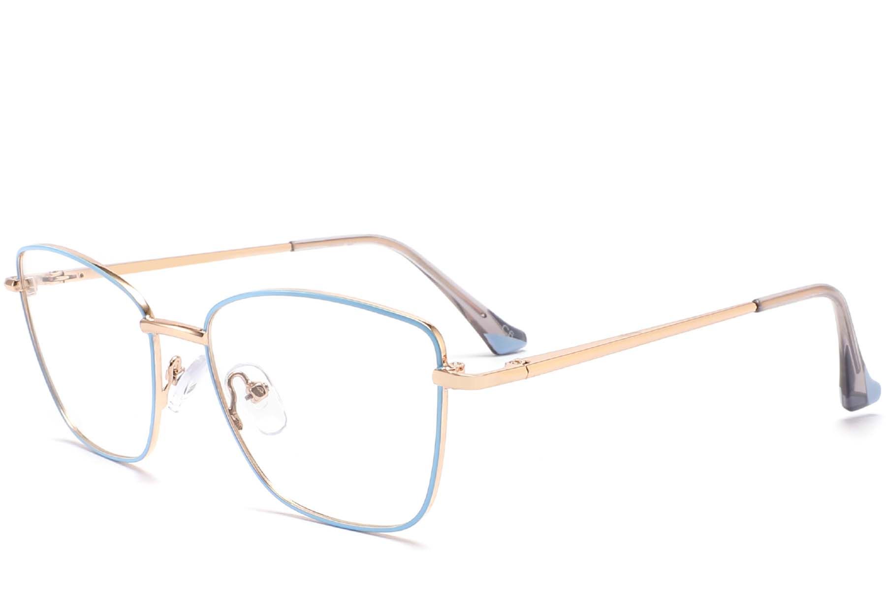 Butterfly Blue Metal Glasses #BS2425-0018