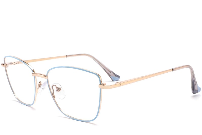 Butterfly Blue Metal Glasses #BS2425-0018