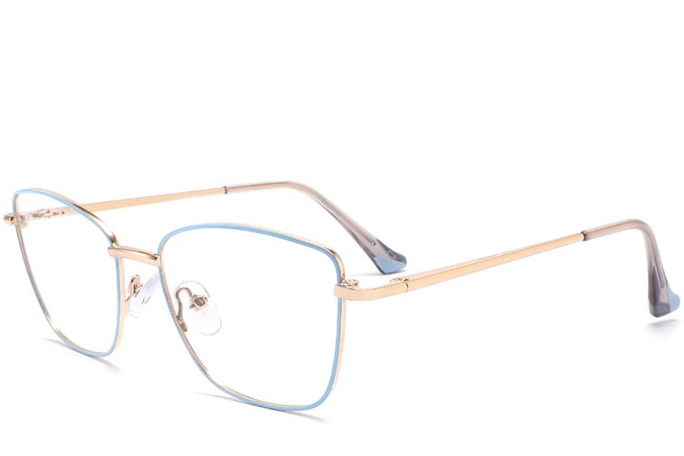 Gafas de metal azul mariposa #BS2425-0018