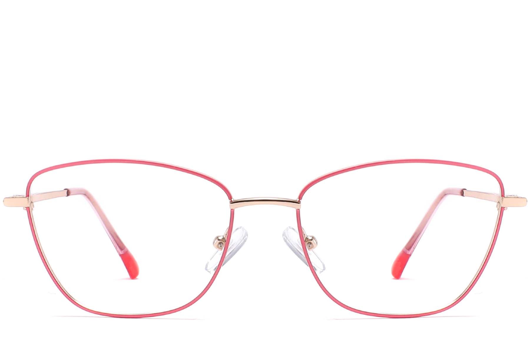 Butterfly Pink Metal Glasses #BS2425-0019