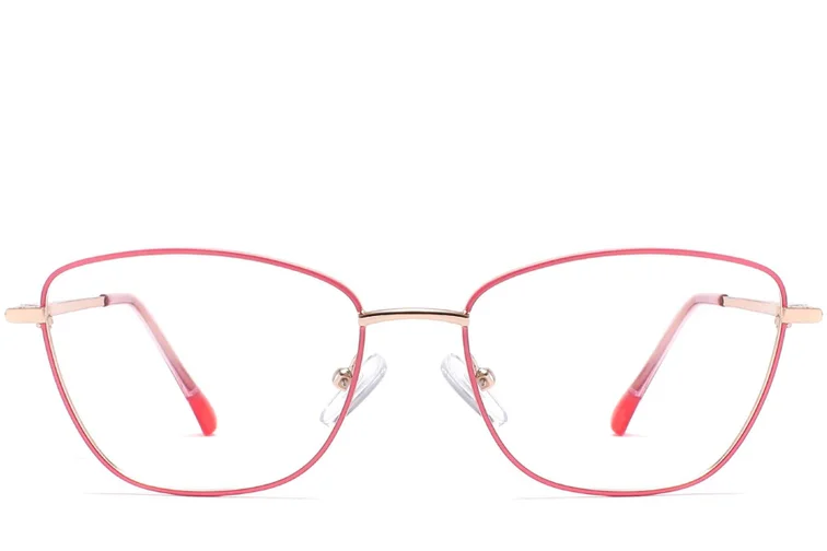 Butterfly Pink Metal Glasses #BS2425-0019