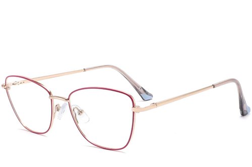 Lunettes papillon en métal vert #BS2425-0021