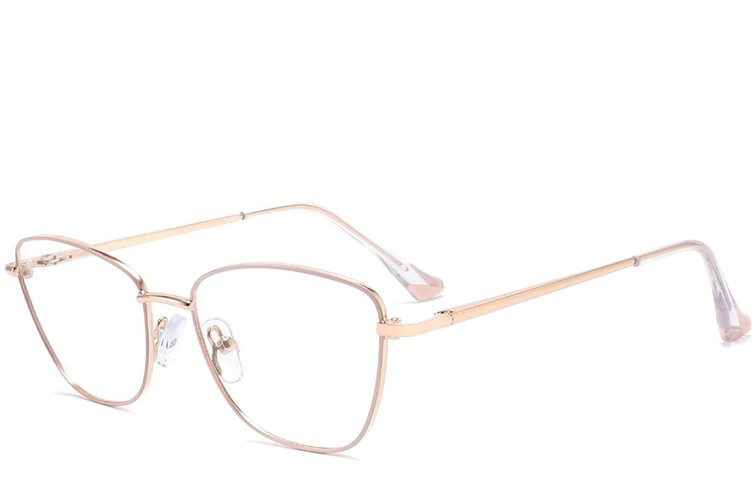 Gafas de metal dorado con forma de mariposa #BS2425-0023