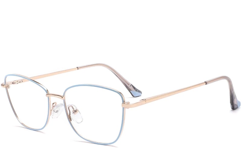 Butterfly Blue Metal Glasses #BS2425-0024