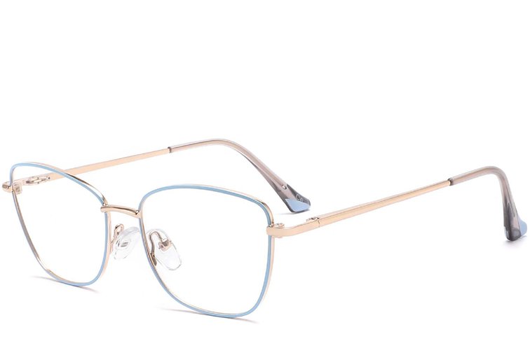 Gafas de metal azul mariposa #BS2425-0024