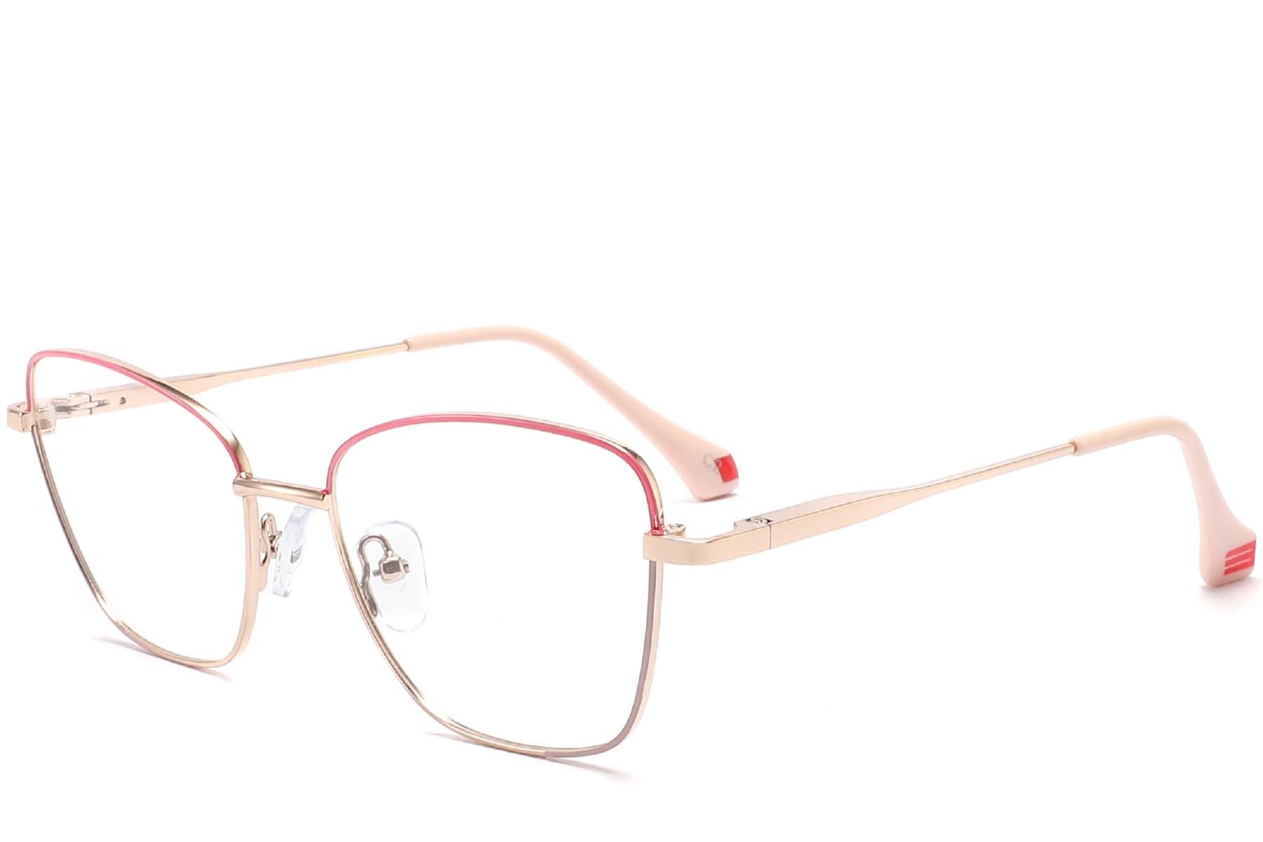 Butterfly Red Metal Glasses #BS2425-0026