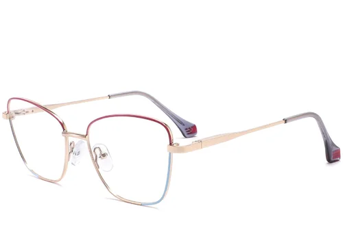 Lunettes papillon violettes en métal #BS2425-0027
