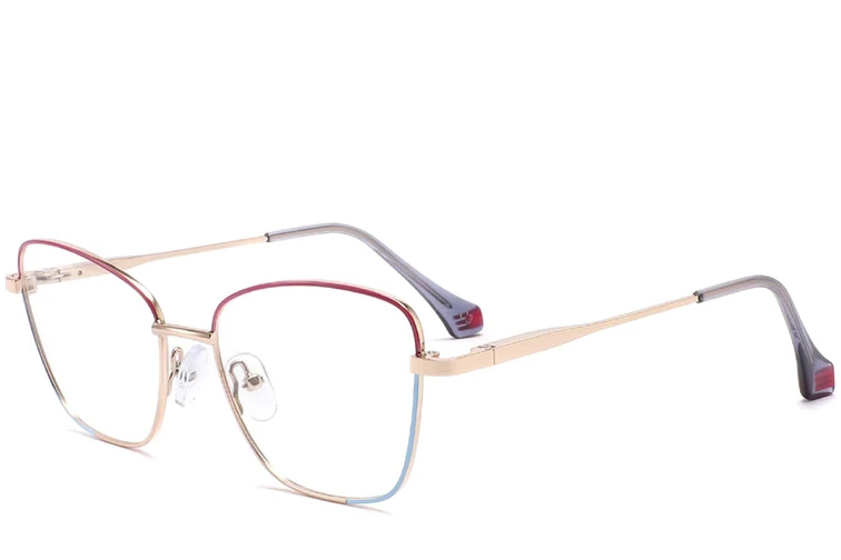 Gafas de metal moradas con forma de mariposa #BS2425-0027