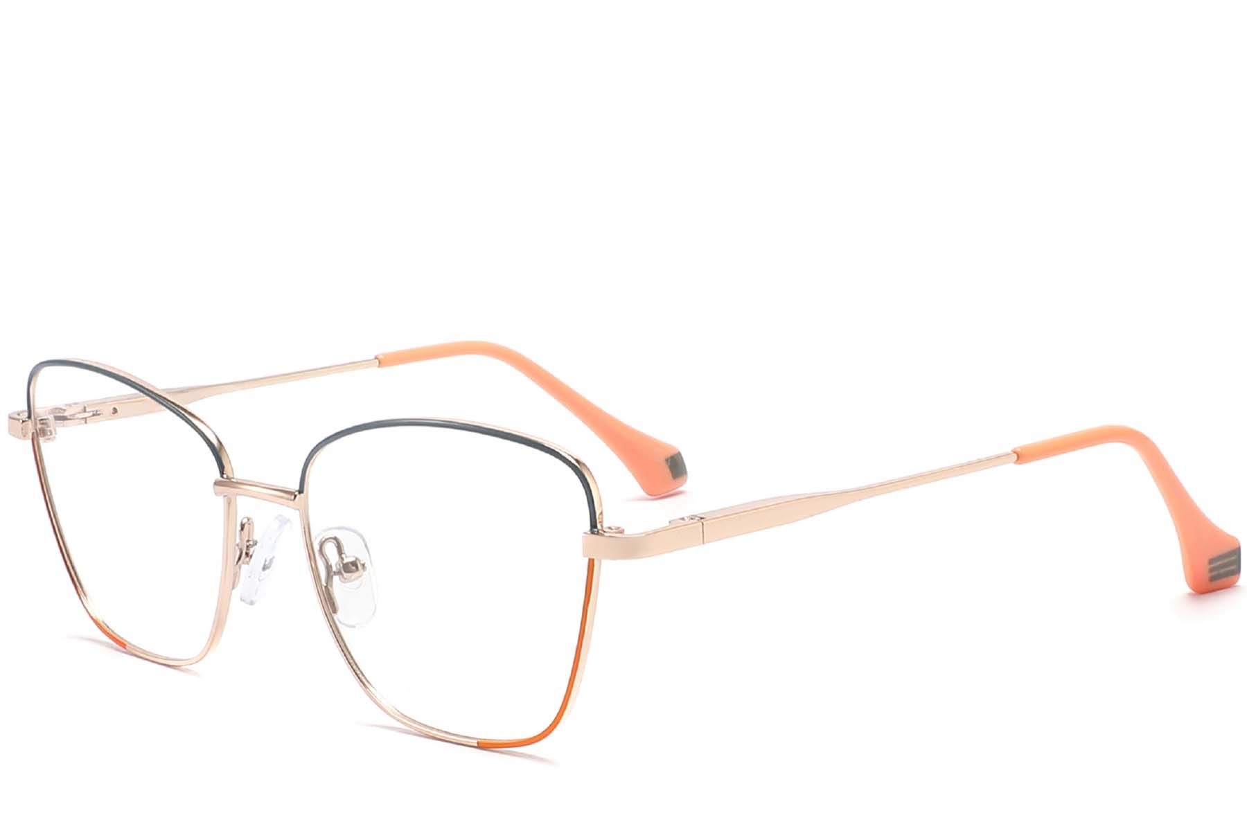 Butterfly Orange Metal Glasses #BS2425-0028